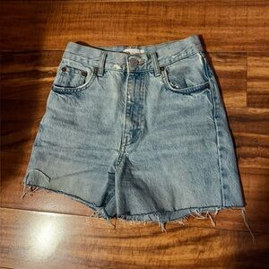 Zara Light Blue Denim Cutoff Shorts